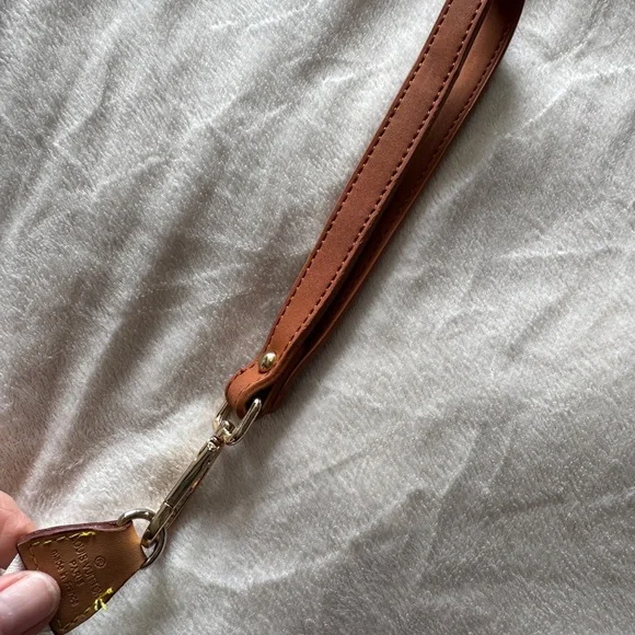 Louis Vuitton White Multicolor Monogram Wristlet with Tan Strap - Picture 4 of 7